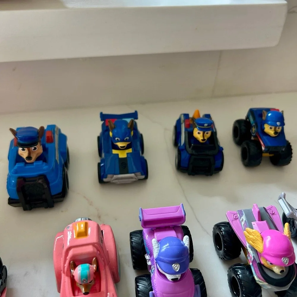 Large Paw Patrol Die Cast Car Lot (21 items) Chase, Marshall, Skye, Rubble